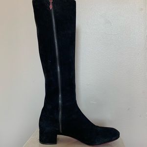 Christian Louboutin, Black boots, suede, size 11
